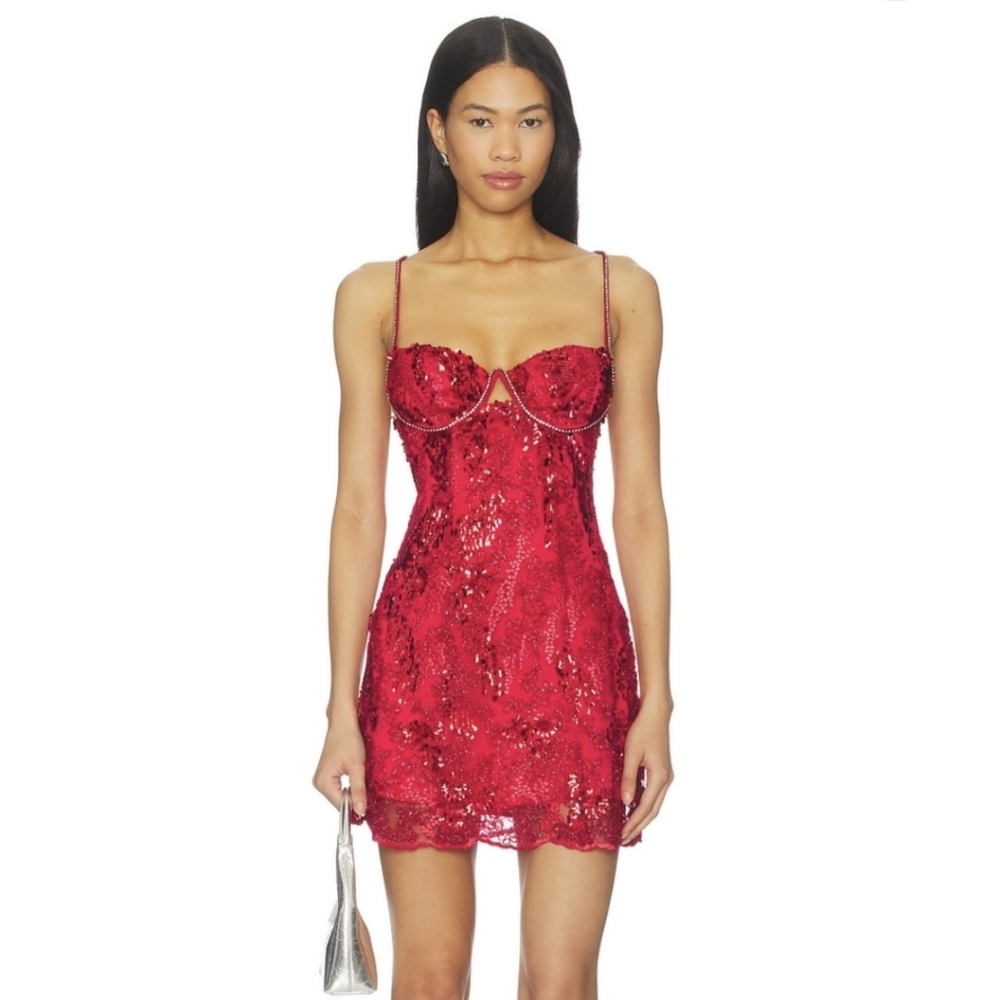For Love And Lemons Opal Mini Dress